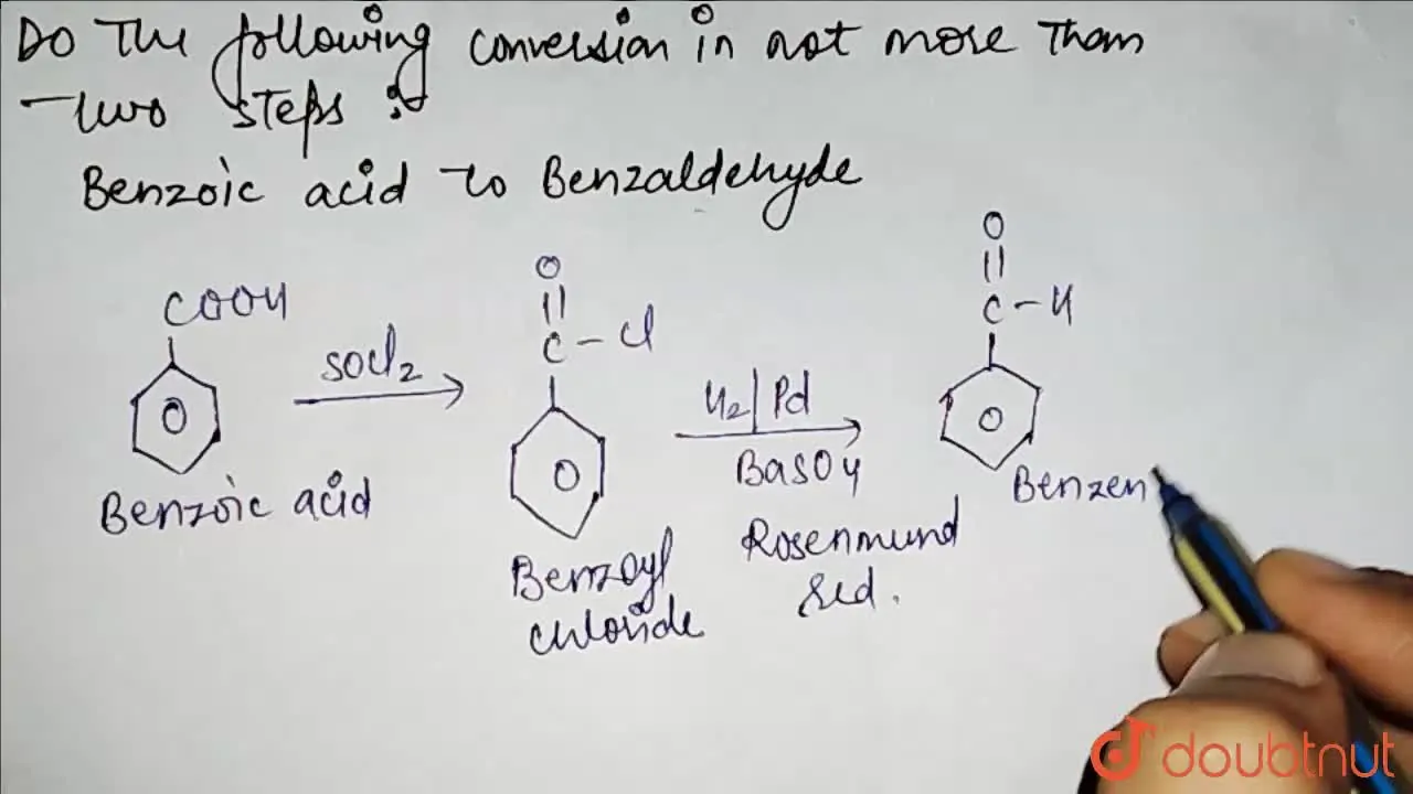 Do The Following Conversions In Not More Than Two Steps Benzoic Acid