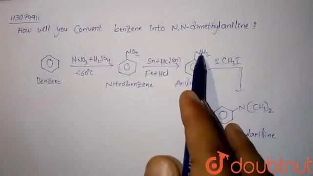 Telugu How Will You Convert Benzene Into N N Dimethlaniline