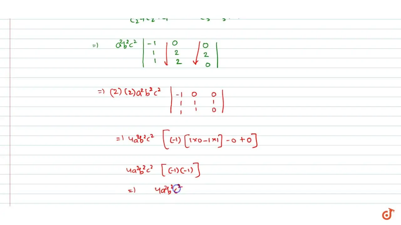 Gujrati Using The Property Of Determinants And Without Expanding P