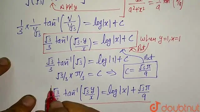 Punjabi Find The Particular Solution Of Differential Equation X D