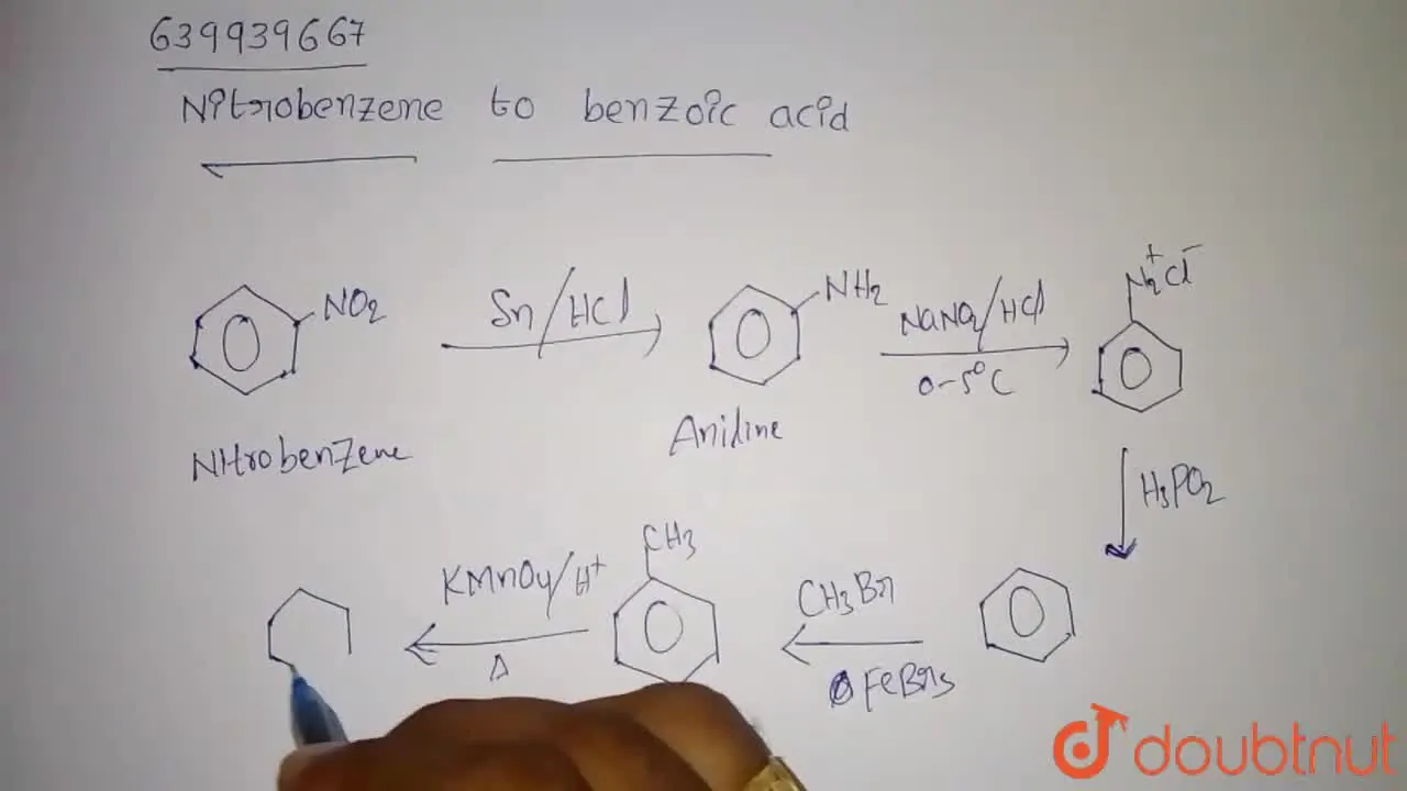 Telugu Nitrobenzene To Benzoic Acid