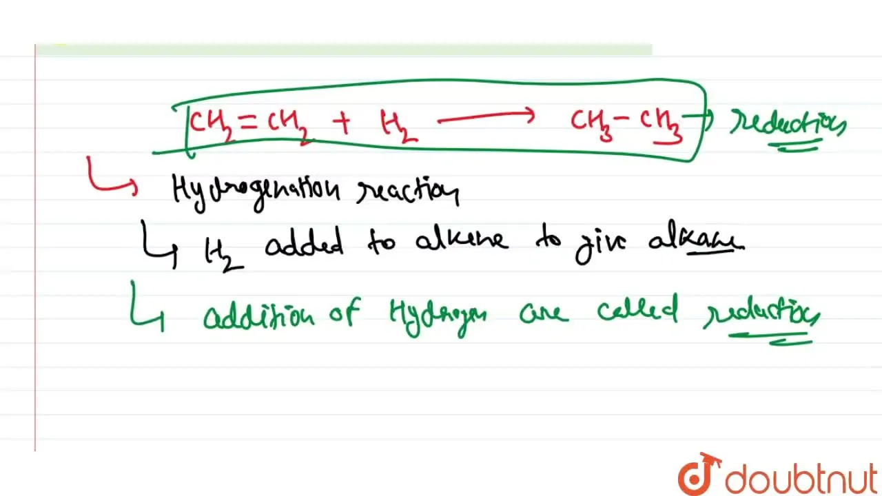 Identify Oxidation And Reduction Process For The Reaction CH 2 CH