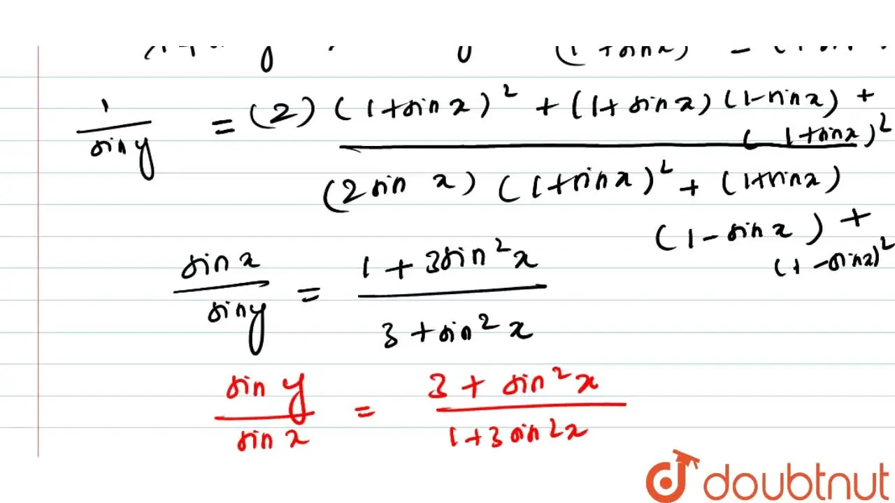 Tamil If Tan Pi 4 Tan 3 Pi 4 X 2 Dot Prove That Siny Sinx 3