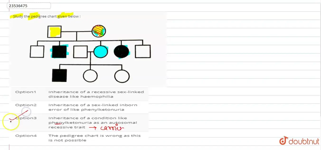 Inheritance Of A Recessive Sex Linked Diseases Line Haemophilia