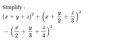 Simplify X Y Z 2 X Y 2 Z 3 2 X 2 Y 3 Z 4 2