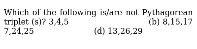 Leon States That 21 28 35 Is A Pythagorean Triple Because The L