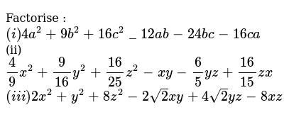 Factorise 9 X Y 2 16 P 2q 2