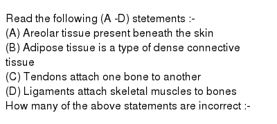 The camel's hump is made of which tissues?(a) Skeletal(b) Muscular(c)  Areolar(d) Adipose