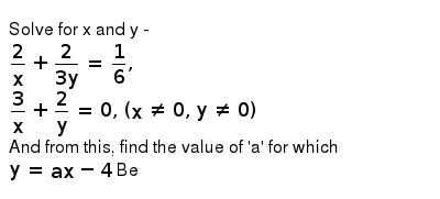 What Is The Value Of Y In The Equation 2 3y 6 0 2 0 2 6