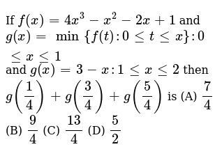 Select The Pair Of Functions Representing F X And G X If F G X