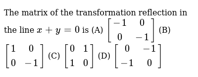 Constructing A 2x2 Matrix R Which Represents Reflection In The X Y