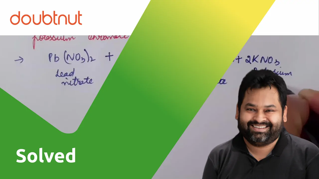 What happens when lead nitrate reacts with potassium chromate?