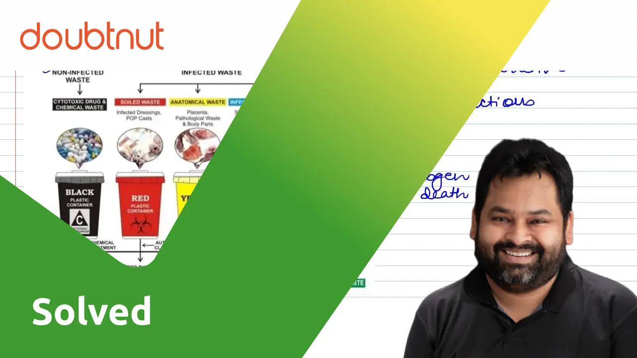 Visit a nearby hospital and collect information about how waste is man