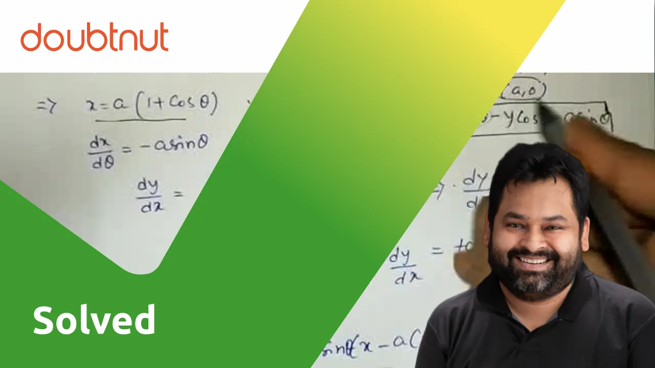[Bengali] The normal to the curve x= a(1 + cos theta ) , y= a sin thet