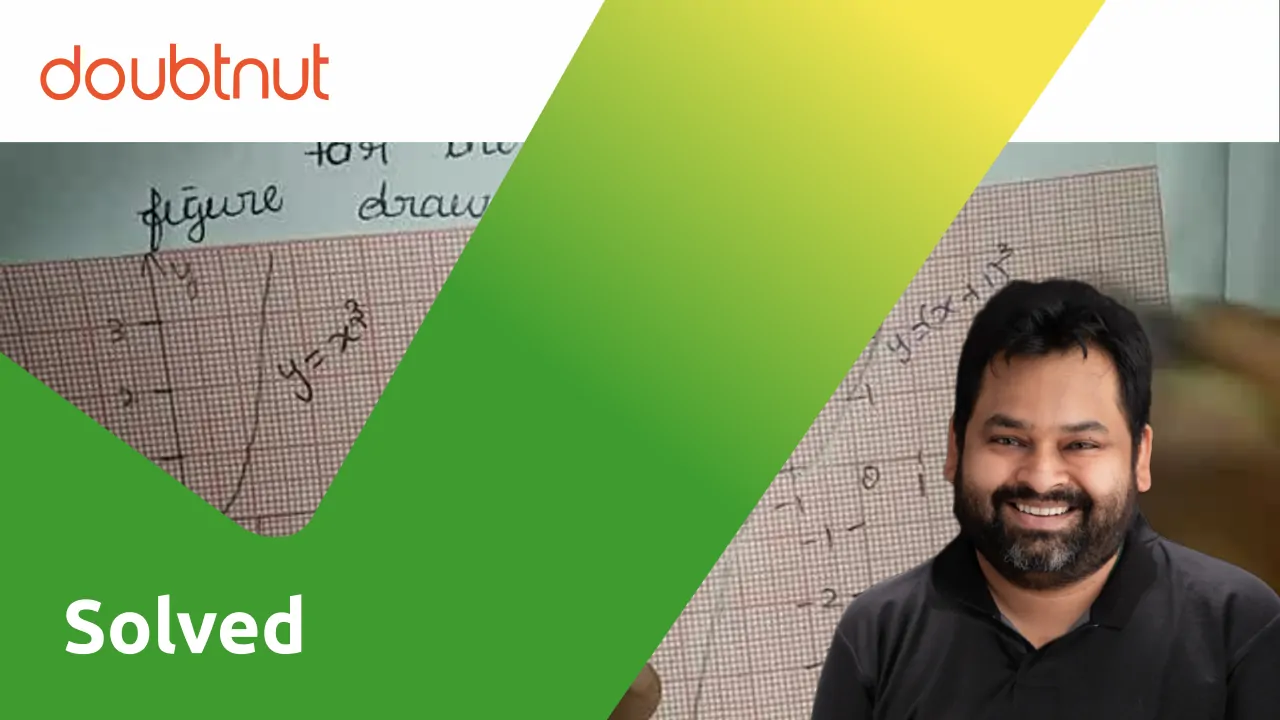 [Tamil] For the curve y = x^(3) given in figure draw, y=(x+1)^(3)