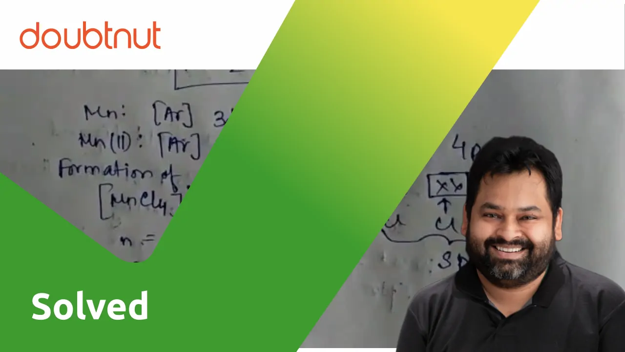 [Bengali] moment of [MnCl(4)]^(2) is 5.92 BM. Explain.