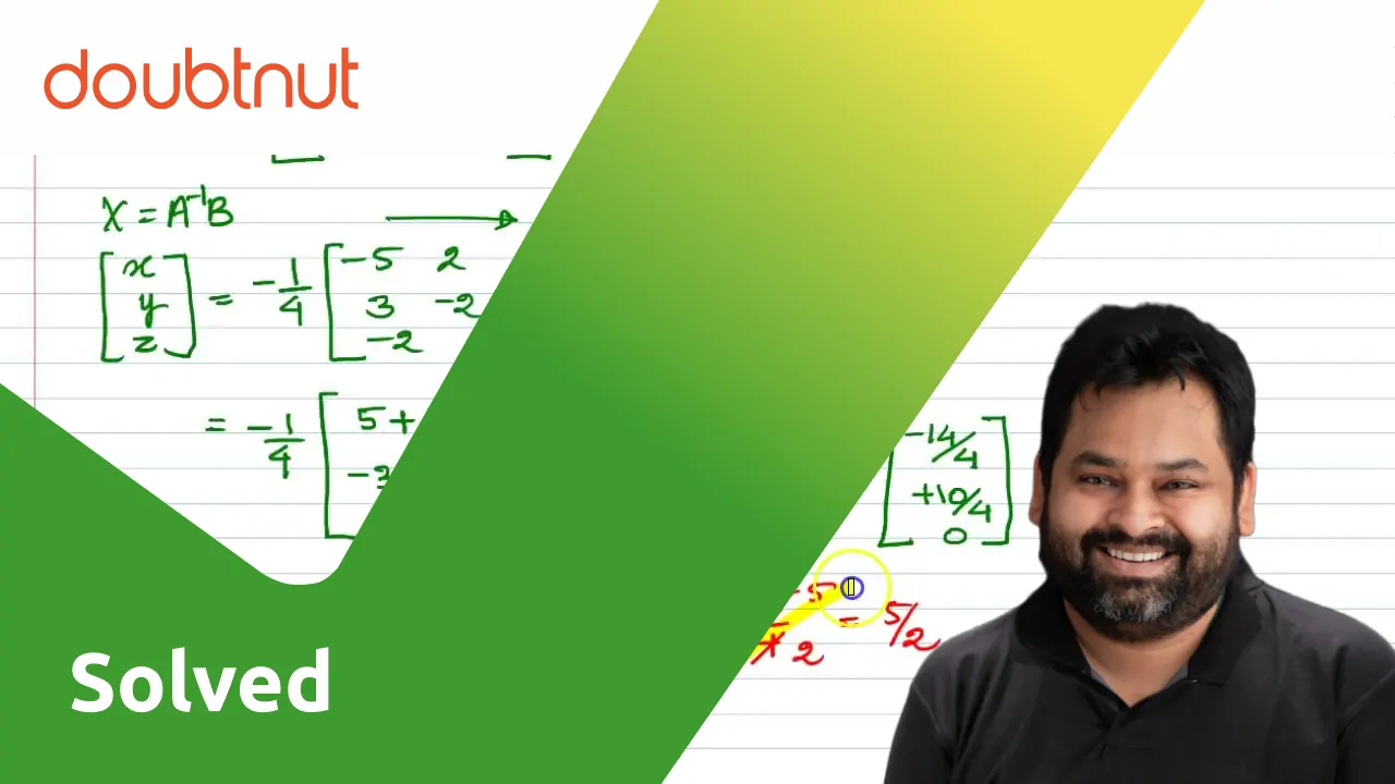 The sum of three numbers is `-1`. If we multiply second number by `2`,  third number by `3` and add them, we get `5`. If we subtract the third  number from the sum of first and second numbers, we get ...