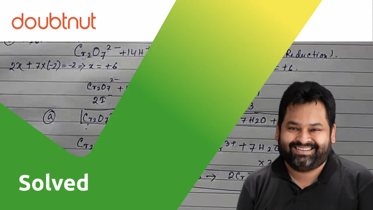 [Bengali] Describing the oxidising action of potassium dichromate and