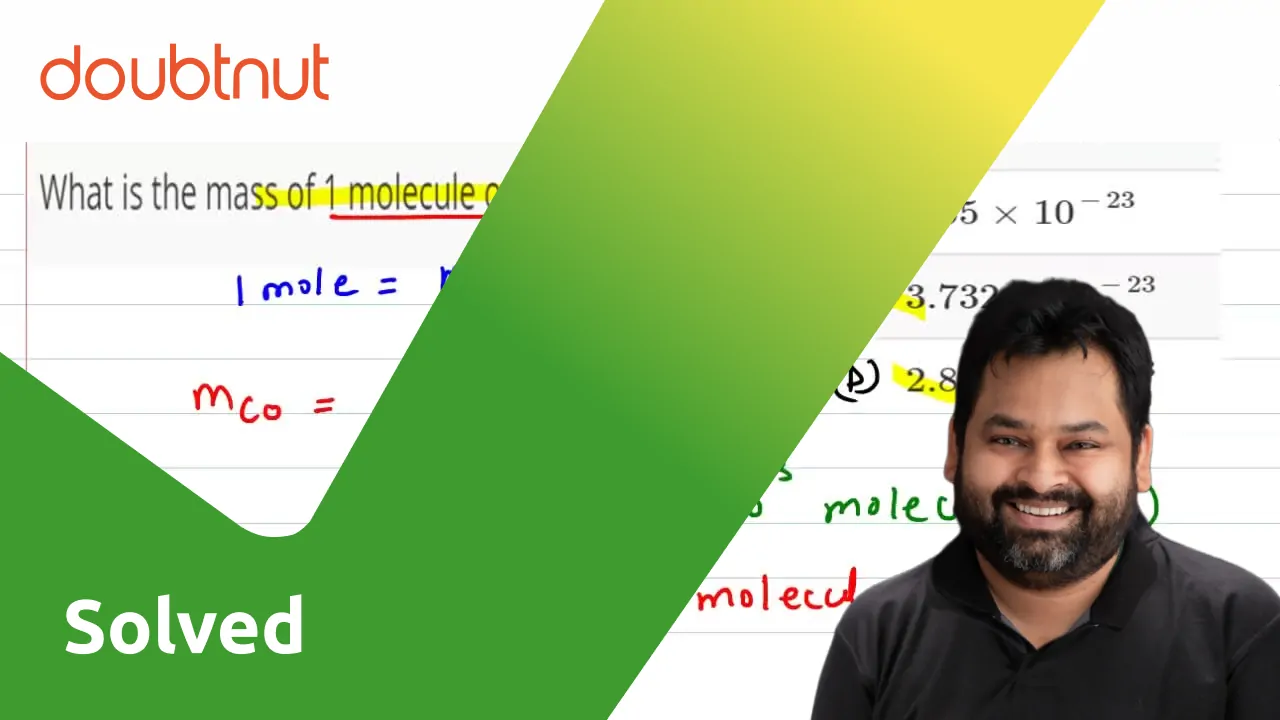 what-is-the-mass-of-1-molecule-of-co