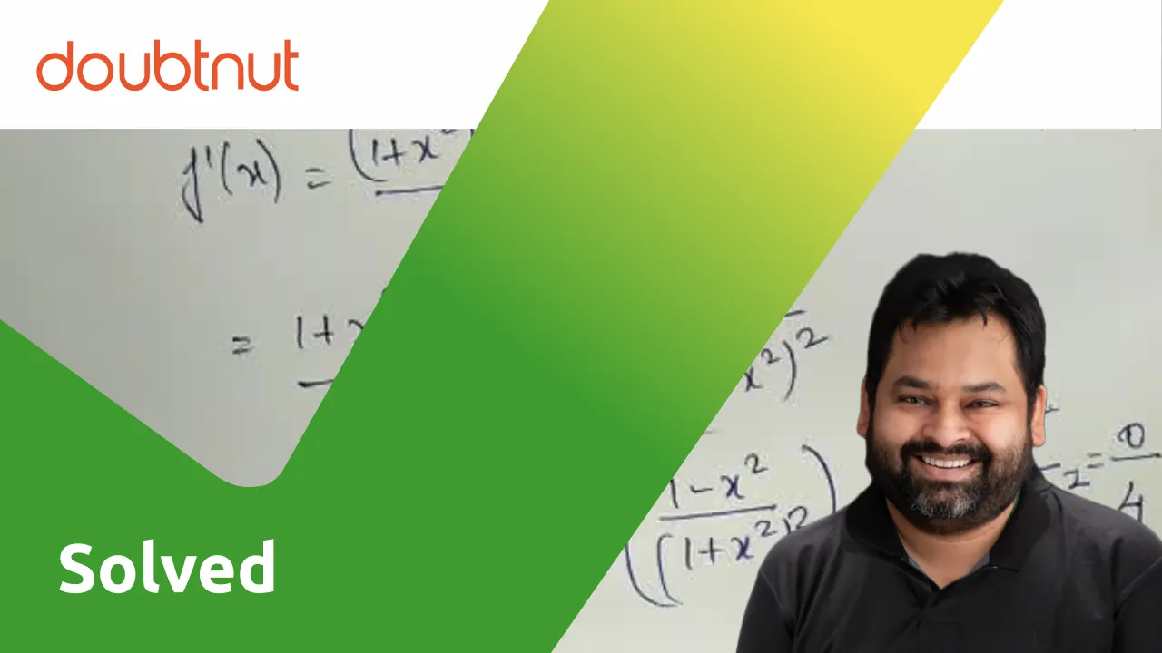 [Tamil] Find the slope for f(x)=(x)/(1+x^(2)) at x=1