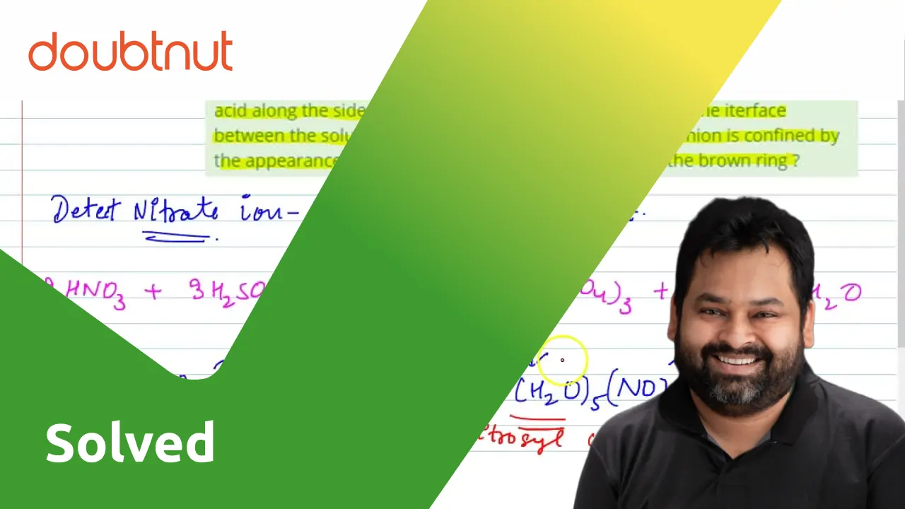 When dilute ferrous sulphate solution is added lto an aqueous solution