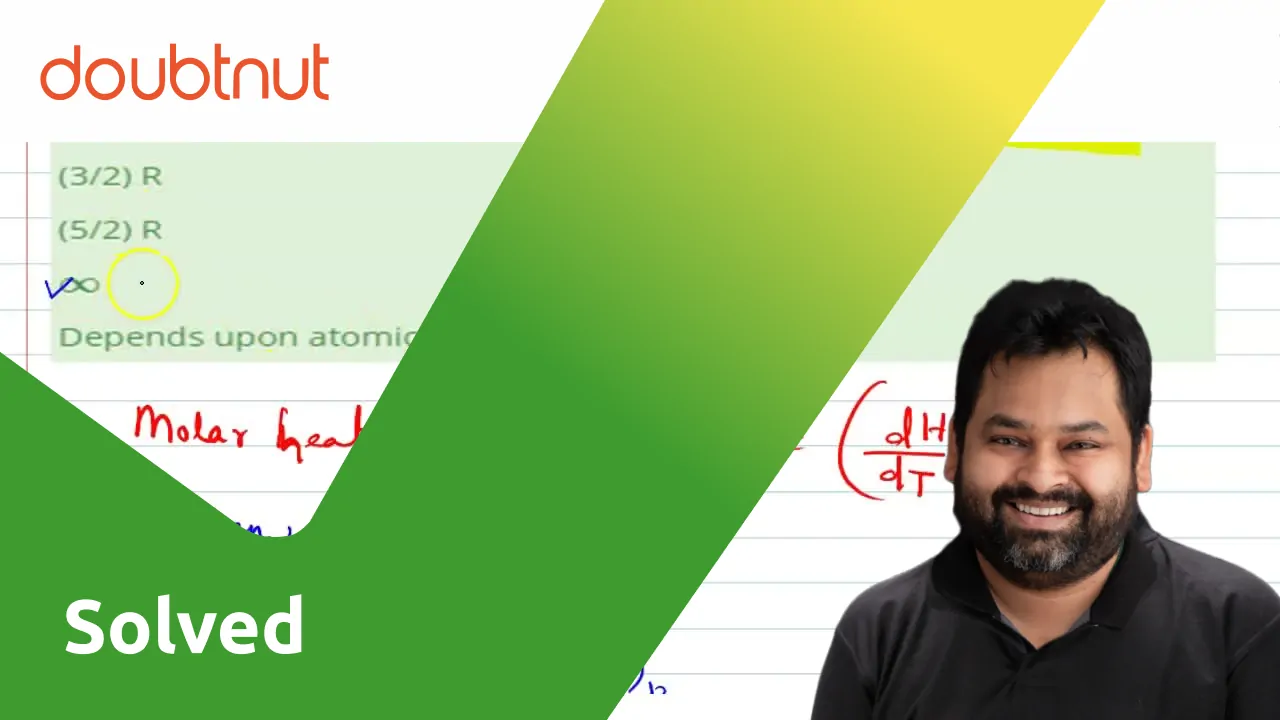 Molar heat capacity of a gas at constant temperature and pressure is