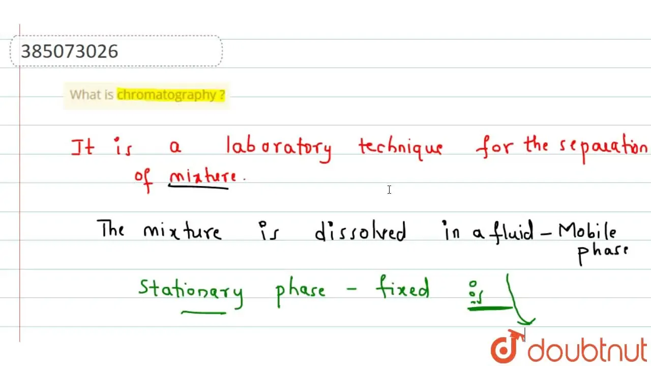 [Kannada] What is chromatography