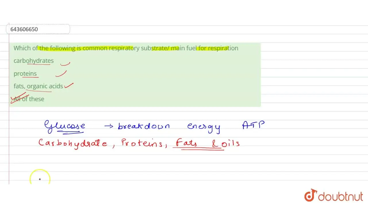 [Marathi Solution] Which of the following is common respiratory substr