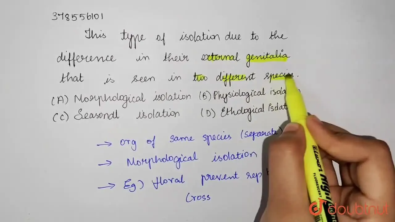 [Tamil Solution] This type of isolation is due to the differences in t