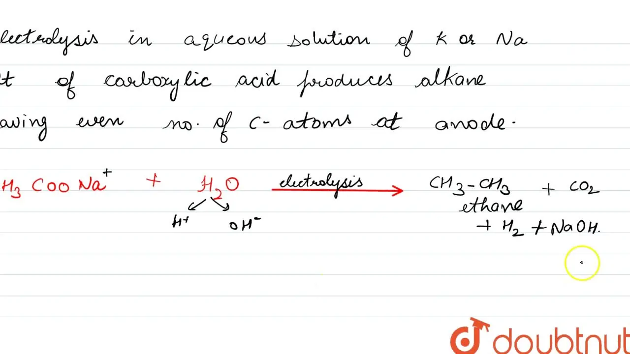 [Punjabi] Write short note on Kolbe's electrolysis.