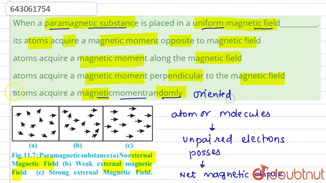 [Marathi] atoms acquire a moment perpendicular to the