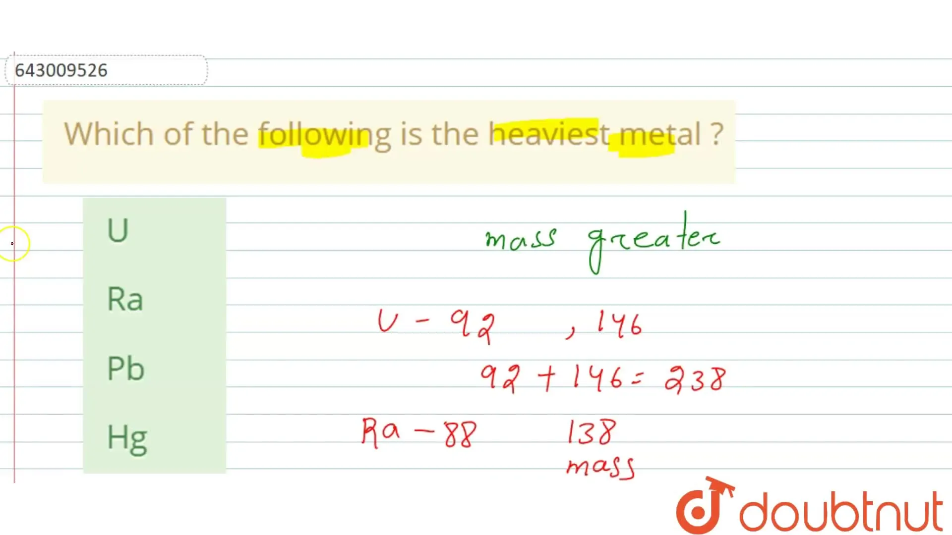 [Odia] Which of the following is the heaviest metal
