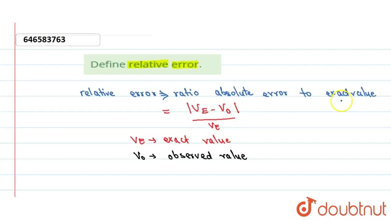 punjabi-define-relative-error