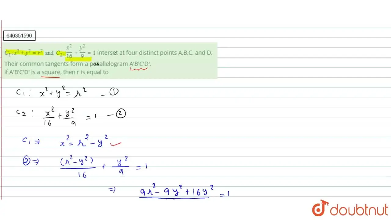 Punjabi C 1 x 2 y 2 r 2 and C 2 x 2 16 y 2 9 1 In punjabi-c-1-x-2-y-2-r-2-and-c-2-x-2-16-y-2-9-1-in