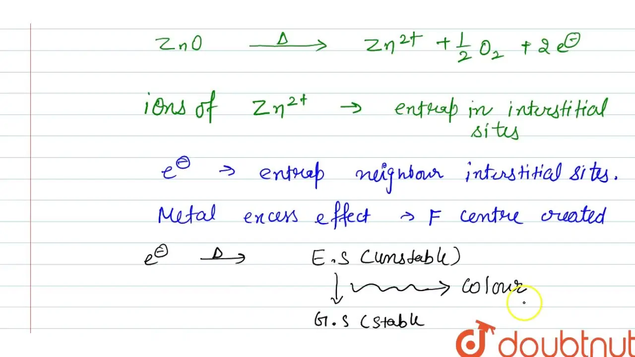 [Punjabi] Why does white ZnO(s) yellow upon heating?