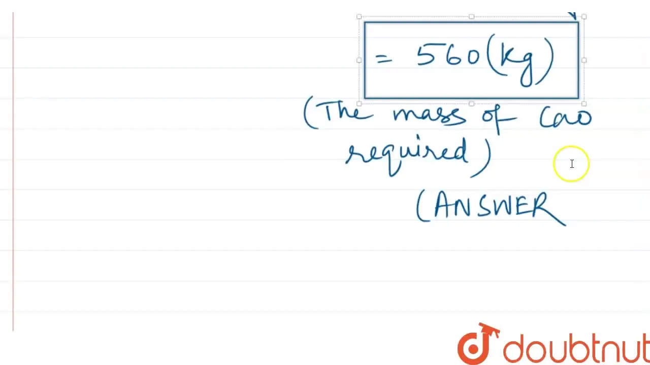 Calculate the mass of CaO required to remove the hardness of 1000,000