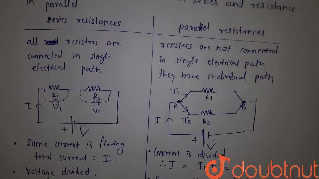 [Marathi] Distinguish between resistance in series and resistance in p