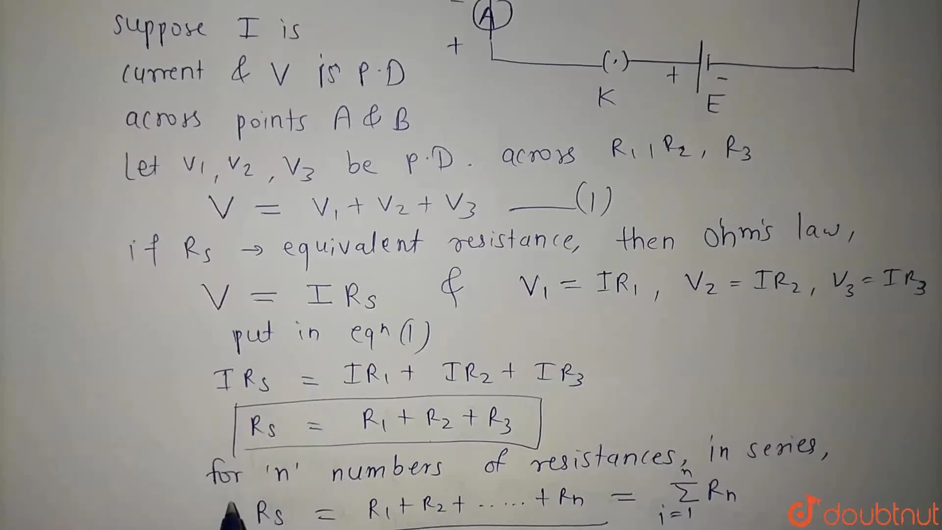 [Marathi] Answer the following Find the expression for the resistors