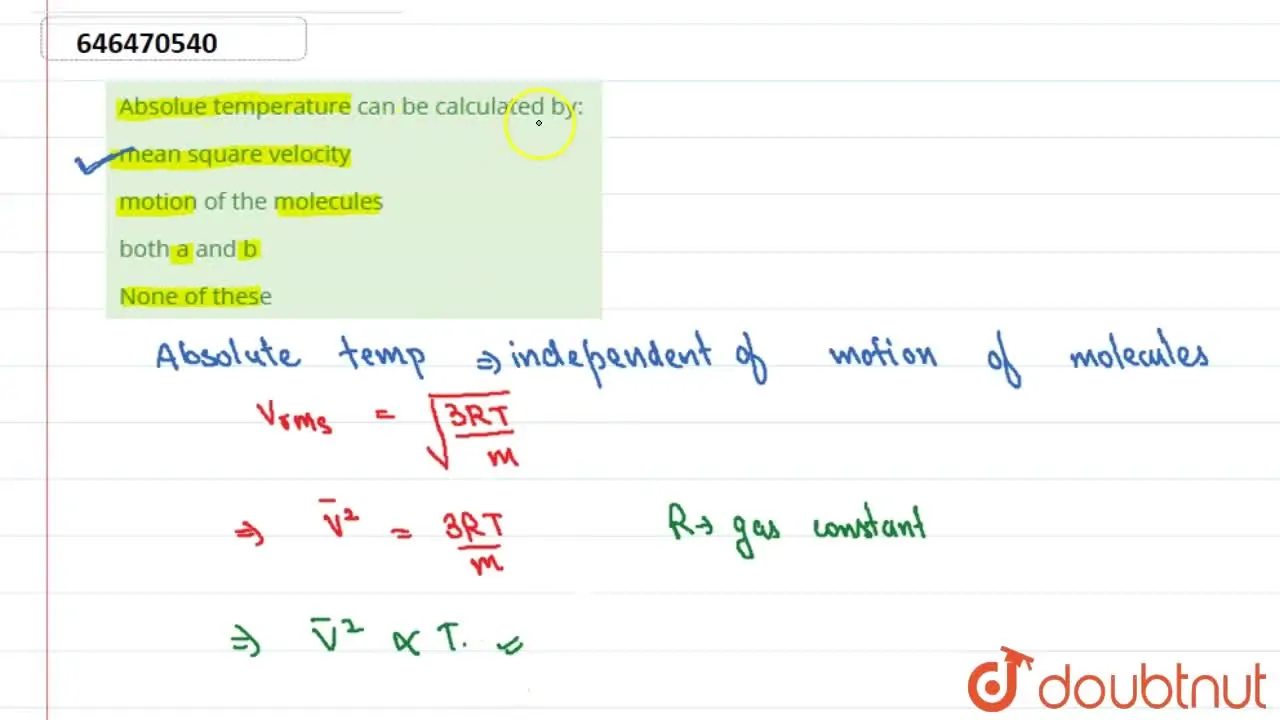 [Punjabi] Absolue temperature can be calculated by