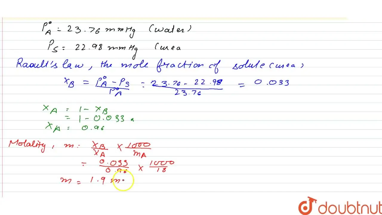 [Punjabi] At 25^@C the vapour pressure of pure water is 23.76 mm of Hg