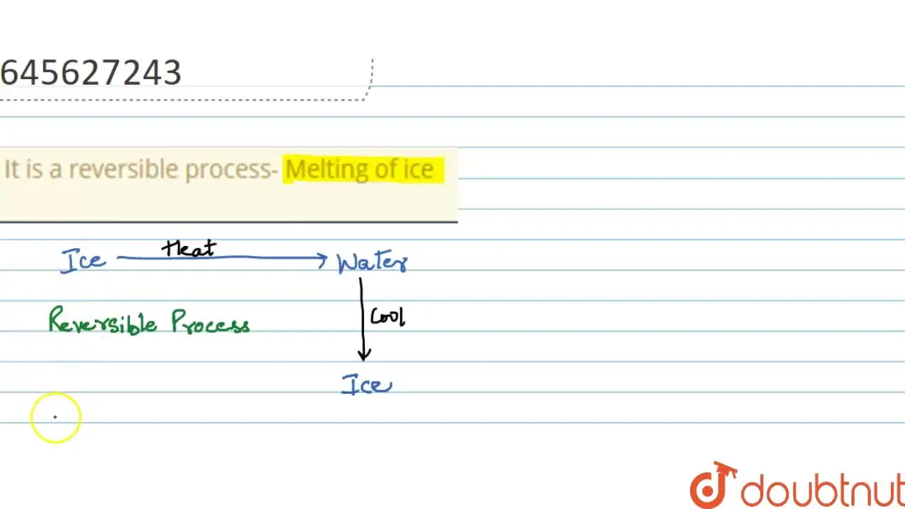 [Punjabi] It is a reversible process Melting of ice