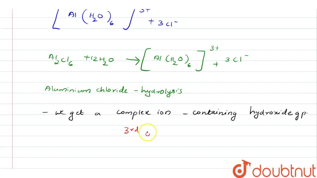 [Malayalam] Aluminium chloride exists as a dimer, Al2Cl6 in solid stat