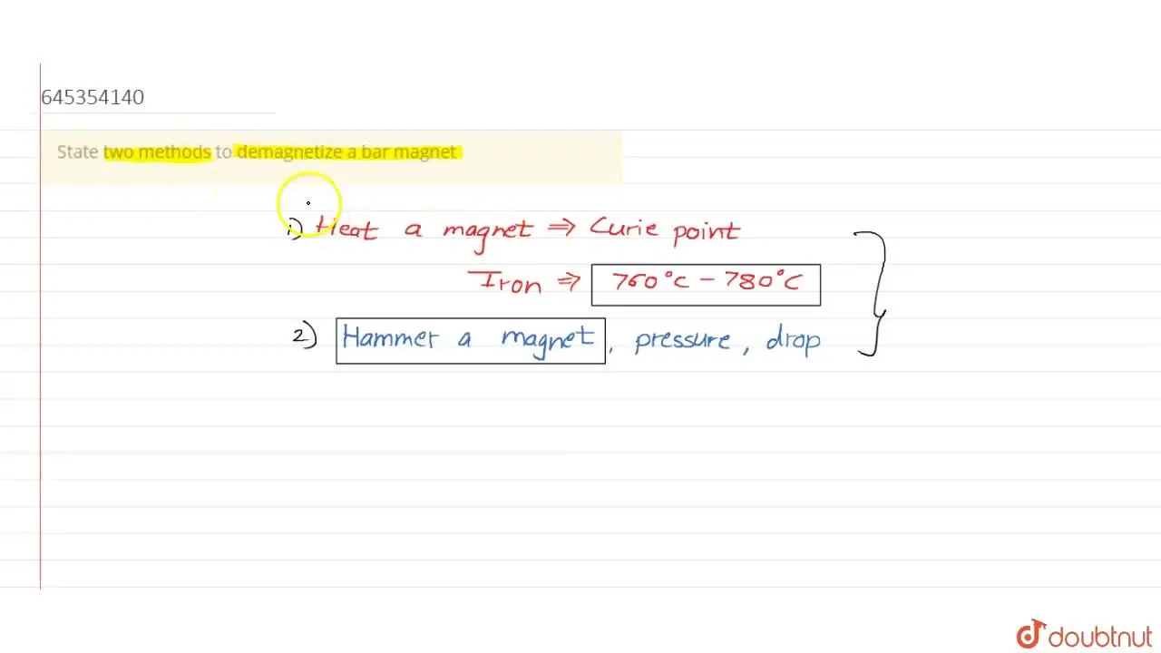 [Marathi] State two methods to a bar