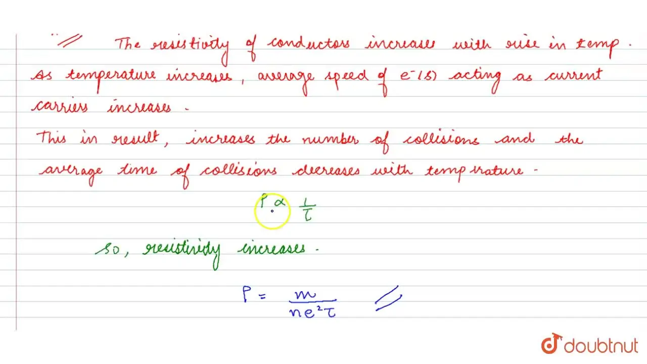 [Punjabi] How does resistivity of conductor vary with temperature?
