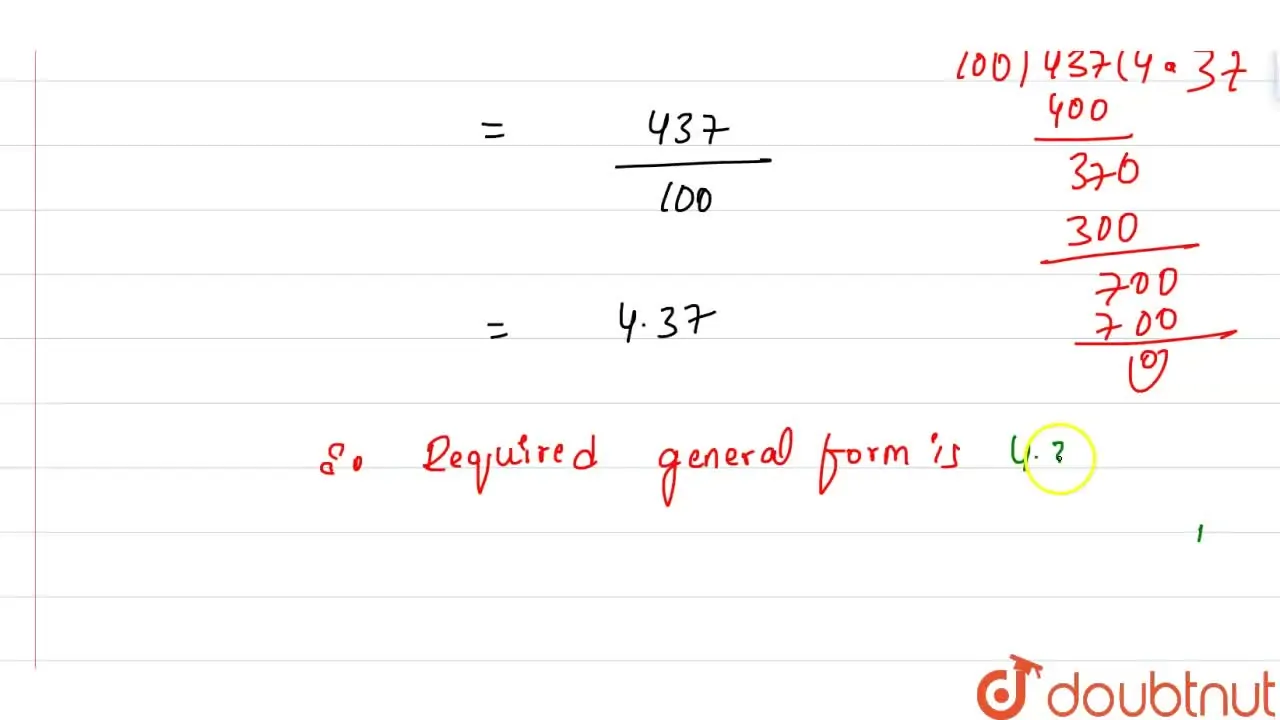 [Telugu] Write the following numbers in the standard form 0.000437 x