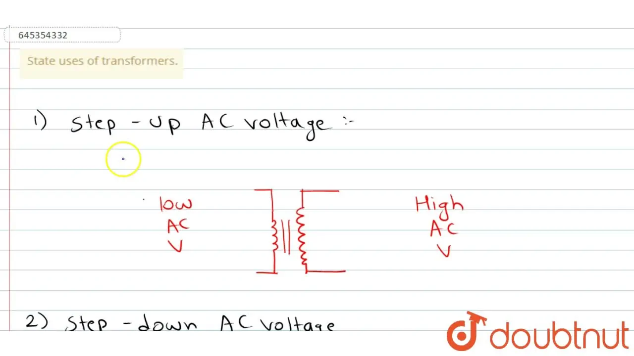 [Marathi] State uses of transformers.