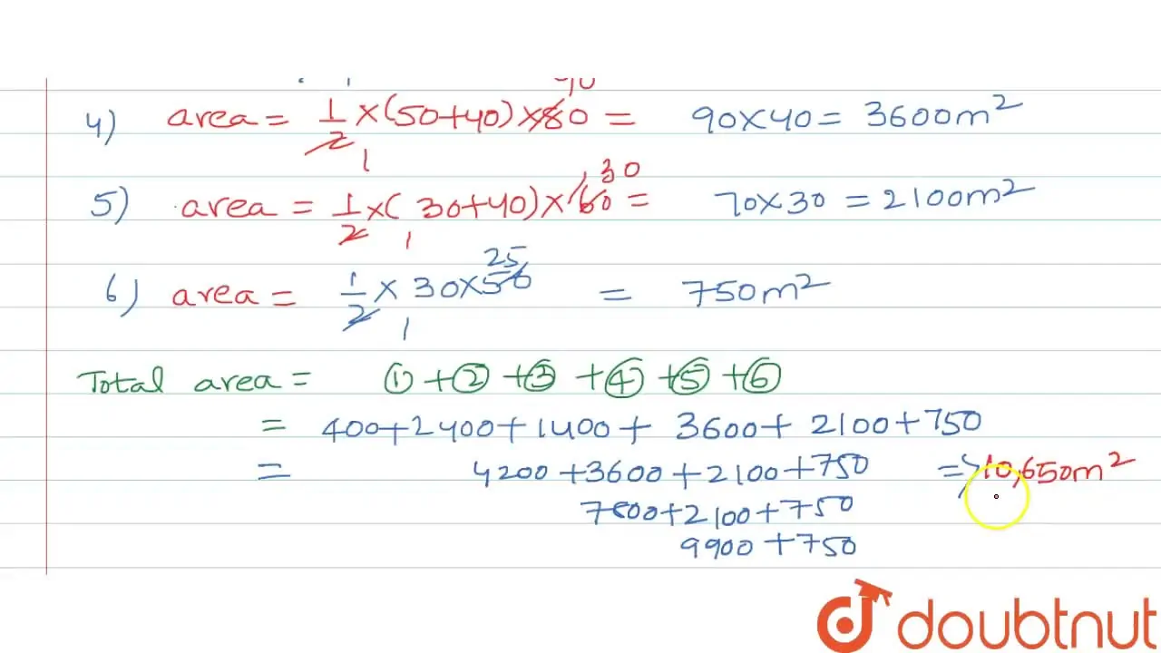 [Telugu] Find the area of each of the following fields. All dimensions