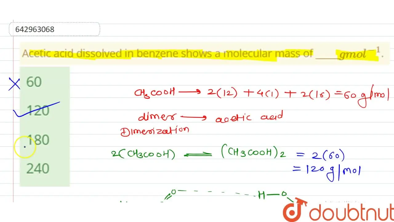 [Marathi] acetic acid fully dissolves in benzene