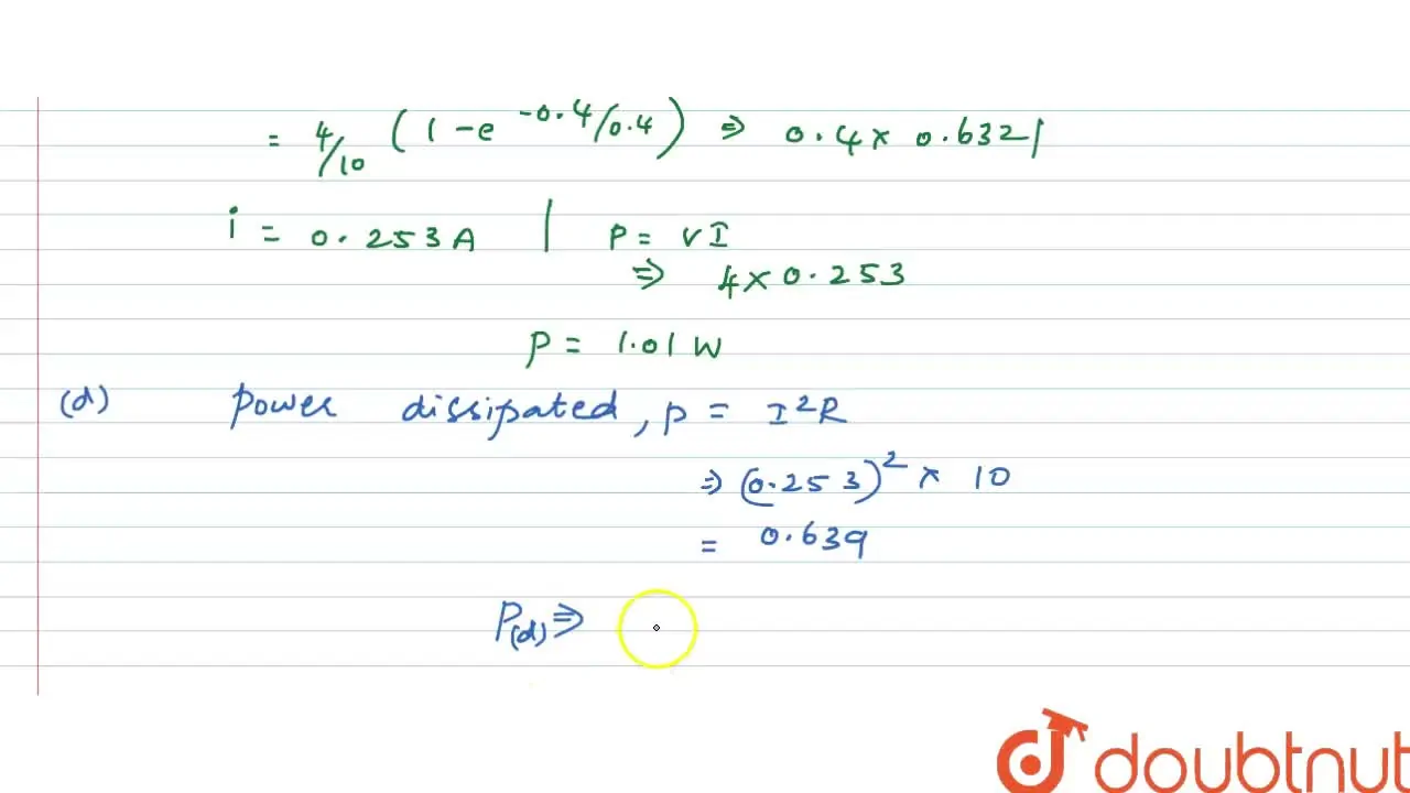 [Tamil] A solenoid having inductance 4.0 H and resistance 10 &8