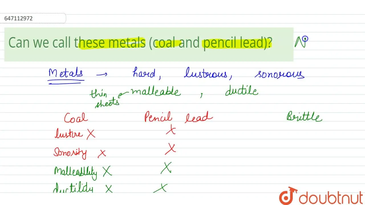 [Punjabi] Can we call these metals (coal and pencil lead)?